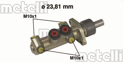 Цилиндр тормозной главный METELLI 050222