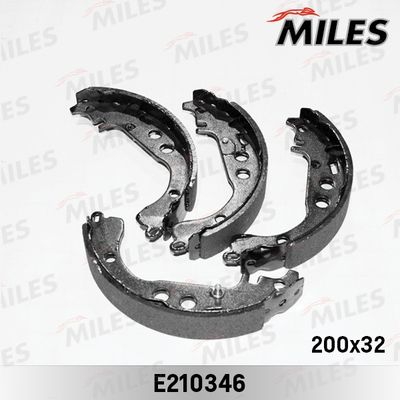 Колодки тормозные барабанные Miles E210346