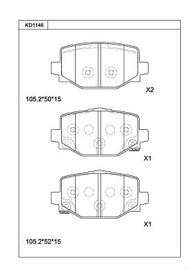 Колодки тормозные NISSAN D40605NA0A