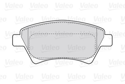 Комплект колодок для дискового тормоза VALEO 301558