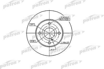 Диск тормозной передний PATRON PBD2719