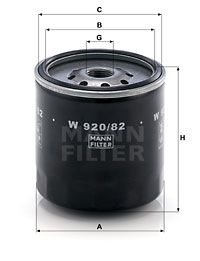Фильтр масляный MANN-FILTER W92082