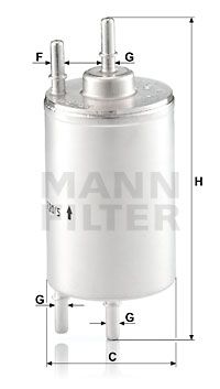 Фильтр топливный MANN-FILTER WK7205