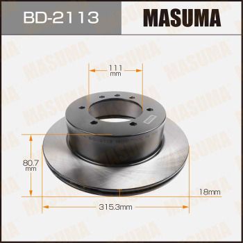 Диск тормозной Masuma BD2113