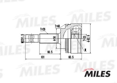 ШРУС наружный Miles GA20452