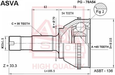 ШРУС наружный комплект HAFT GA0135