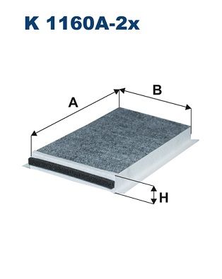 Фильтр салона угольный FILTRON K1160A2X