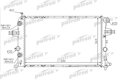 Радиатор системы охлаждения PATRON PRS3584