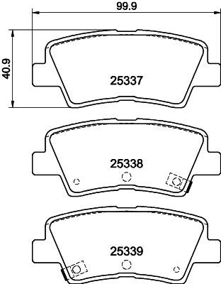 Колодки тормозные дисковые задние Nisshinbo NP6020