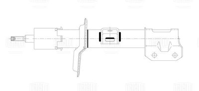 Амортизатор передний левый газовый TRIALLI AG24150