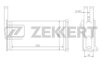 Радиатор отопителя Zekkert MK5002