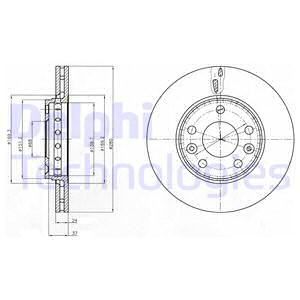 Диск тормозной DELPHI BG4265