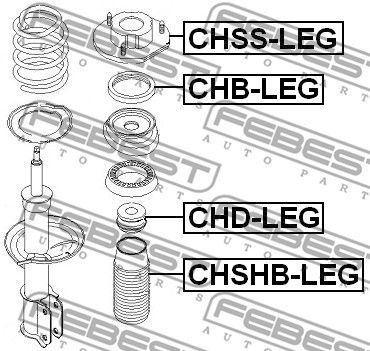 Подшипник передней опоры амортизатора FEBEST CHBLEG