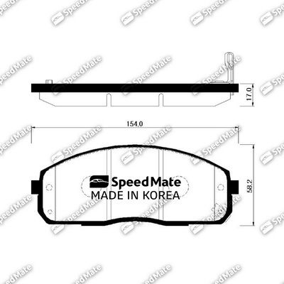 Колодки SPEEDMATE SMBPH030