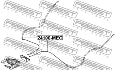 Трос стояночного тормоза RENAULT 365300010R