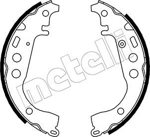 Колодки тормозные барабанные METELLI 530431