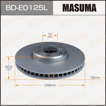 Диск тормозной Masuma BDE0125L