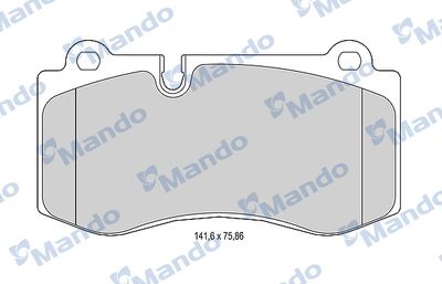 Колодки тормозные передние Mando MBF015673