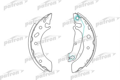 Колодки тормозные барабанные PATRON PSP543