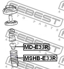 Пыльник амортизатора FEBEST MSHBE33R