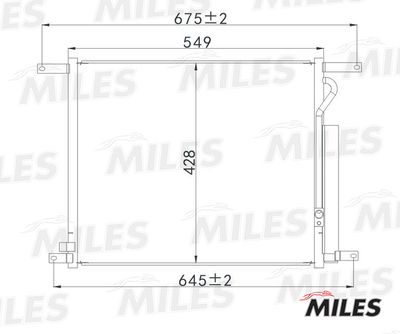 Радиатор кондиционера Miles ACCB067