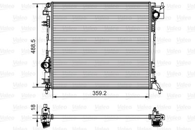 Радиатор VALEO 735624