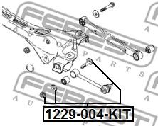 Болт с эксцентриком FEBEST 1229004KIT