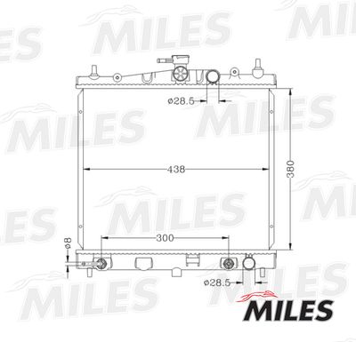Радиатор Miles ACRB064
