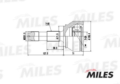 ШРУС наружный Miles GA20072
