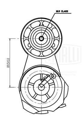 Ролик-натяжитель приводного ремня TRIALLI CM0777
