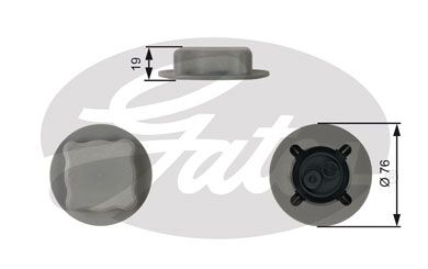 Крышка бачка расширительного GATES RC206
