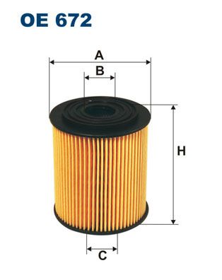Фильтр масляный FILTRON OE672