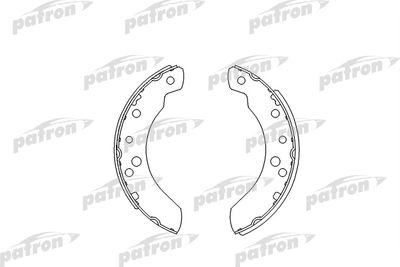 Колодки тормозные барабанные PATRON PSP394