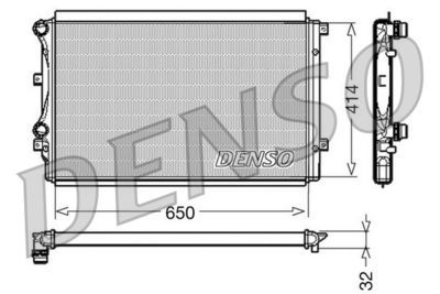 Радиатор охлаждения DENSO DRM32015