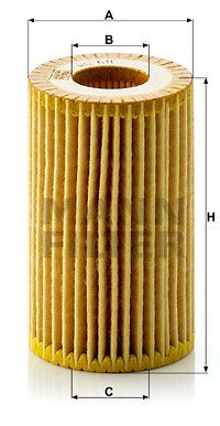 Фильтр масляный MANN-FILTER HU611X