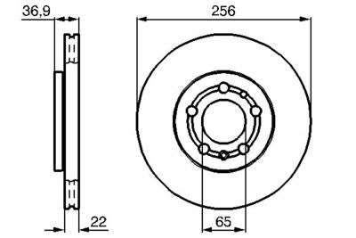 Диск тормозной BOSCH 0986478988