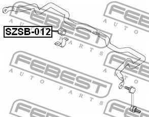 Втулка стабилизатора переднего FEBEST SZSB012
