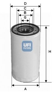 Фильтр масляный UFI 2330300