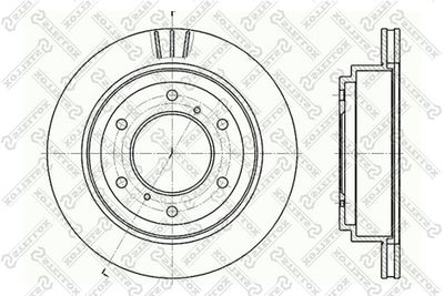Диск тормозной задний STELLOX 60203041VSX