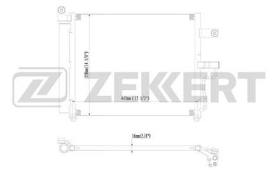 Радиатор кондиционера Zekkert MK3057