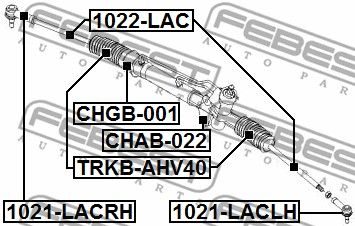 Тяга рулевая FEBEST 1022LAC