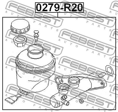 Цилиндр тормозной главный FEBEST 0279R20