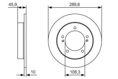 Диск тормозной BOSCH 0986479B09