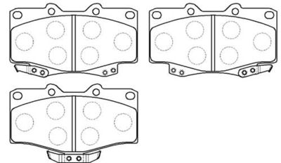 Колодки тормозные дисковые передние HSB HP5036