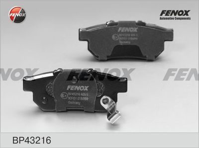Колодки тормозные задние FENOX BP43216