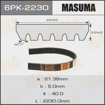 Ремень ручейковый Masuma 6PK2230
