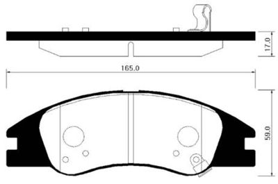 Колодки тормозные дисковые передние HSB HP1031