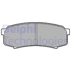 Колодки тормозные дисковые задние DELPHI LP963