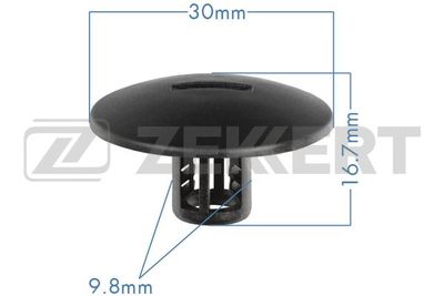 Клипса крепежная Zekkert BE3519