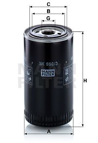 Фильтр топливный MANN-FILTER WK9503